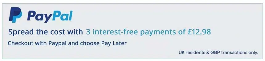 Pay in 3 interest-free payments