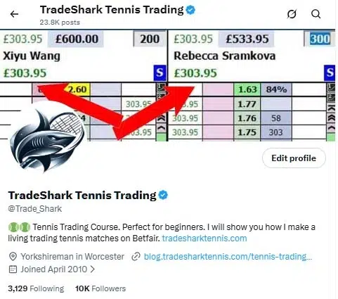 TradeShark Twitter profile