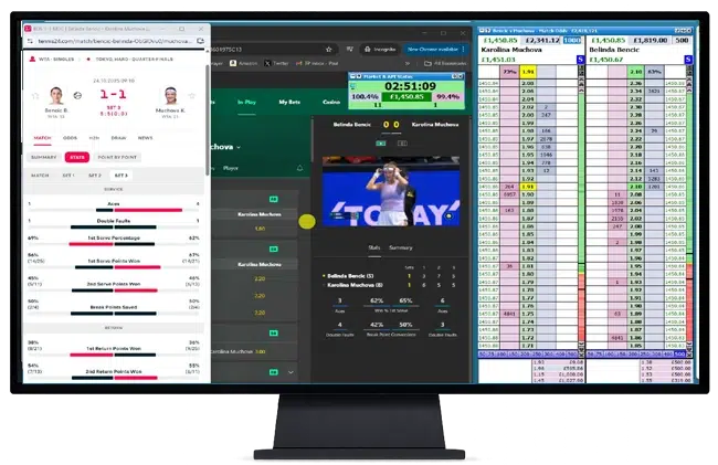 Trading Tennis Screen